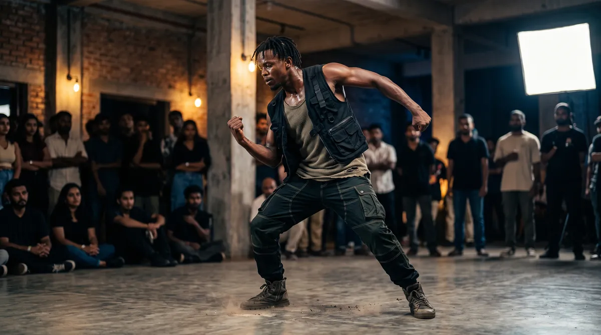 Krumping signature performance pose by Duends crew